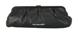 Cloud Clutch XL, Leather, Black, 620318, S, 2*